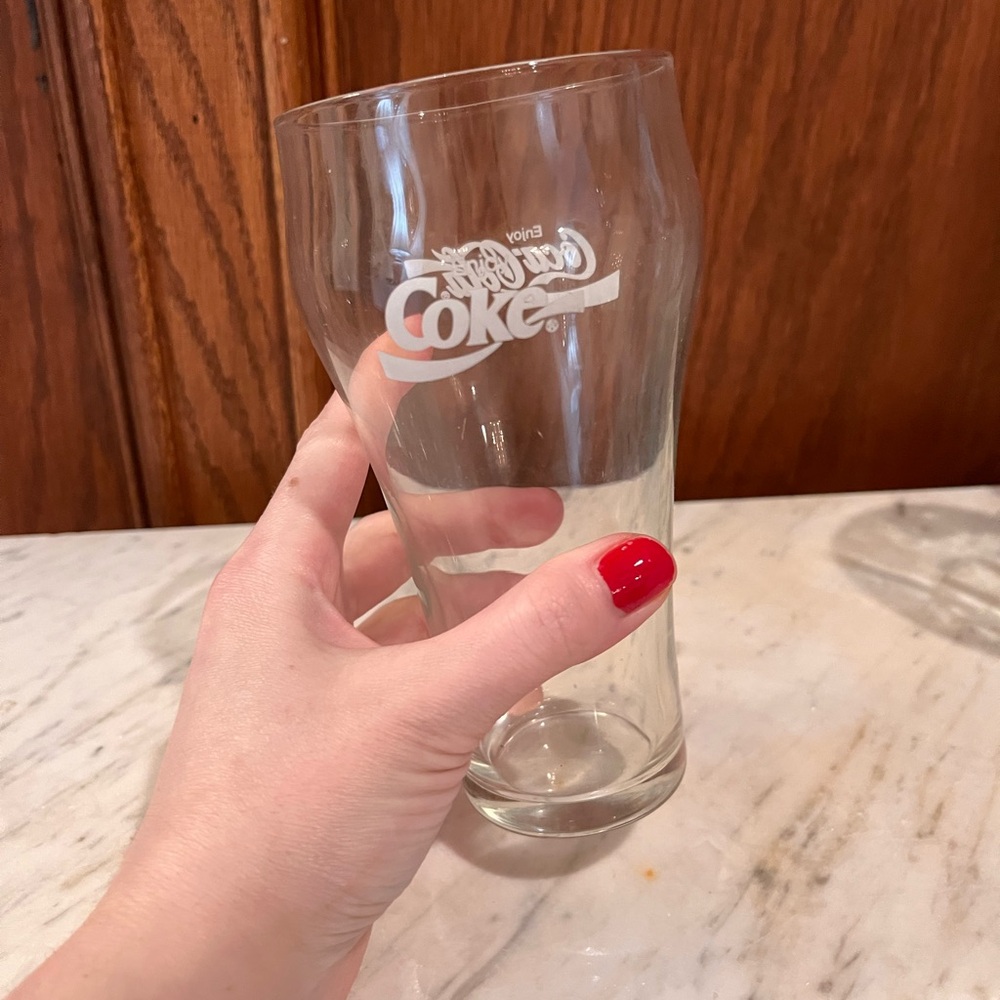Coca Cola Classic Clear Glass
